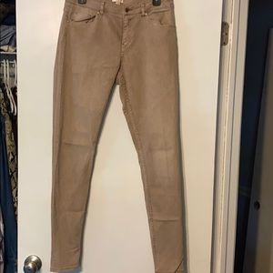 HM beige/khaki skinny jeans